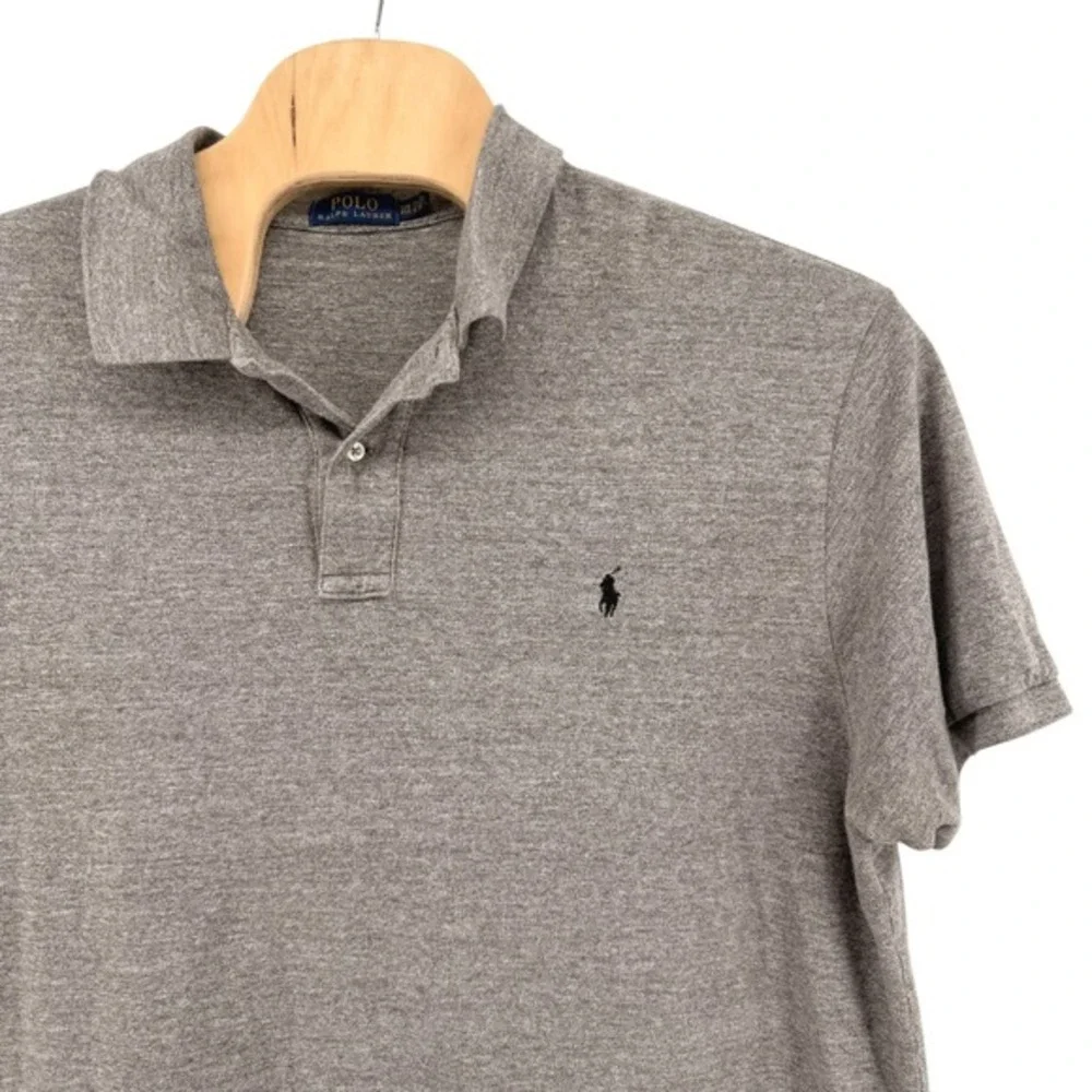 Polo Ralph Lauren Polo Shirt Mens 3XB Pre-Owned Grey Short Sleeve‎ Cotton Pony